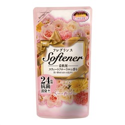 Кондиционер для белья (с антибактериальным эффектом и нежным цветочным ароматом) Softener Sweet Floral, Nihon, 450 мл (мягкая упаковка)