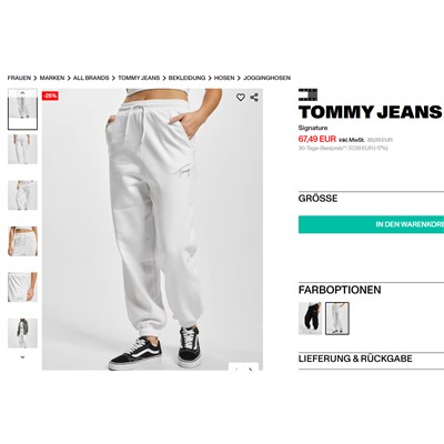 Tommy Jeans Jogginghose, размер М, цвет Экрю