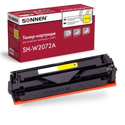 Картридж лазерный SONNEN (SH-W2072A) для HP СLJ 150/178 ВЫСШЕЕ КАЧЕСТВО желтый, 700 стр. 363968