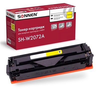 Картридж лазерный SONNEN (SH-W2072A) для HP СLJ 150/178 ВЫСШЕЕ КАЧЕСТВО желтый, 700 стр. 363968