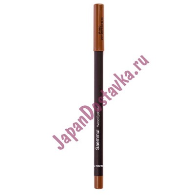 Карандаш для бровей Saemmul Wood Eeyebrow, оттенок 01 Brown (коричневый), THE SAEM