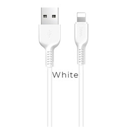 USB кабель для iPhone 5/6/6Plus/7/7Plus 8 pin 1.0м HOCO X13 (белый) 2.0A
