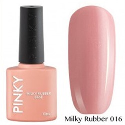 Камуфлирующая база Pinky rubber base milky 16, 10мл
