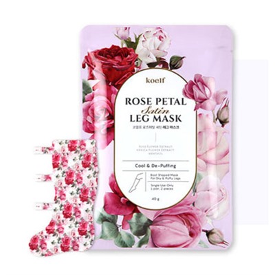 Koelf Rose Petal Satin Leg Mask   EXP DATE  2023.08