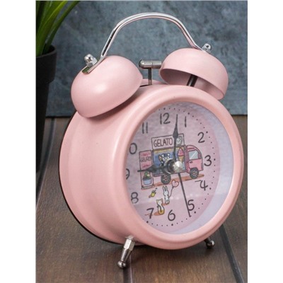 Часы-будильник «Voyage», pink