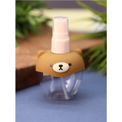 Дорожная бутылочка "Pretty bear", brown (70 ml)