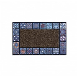 Коврик придверный MOSAIC QUADRO blue 76Х45 см