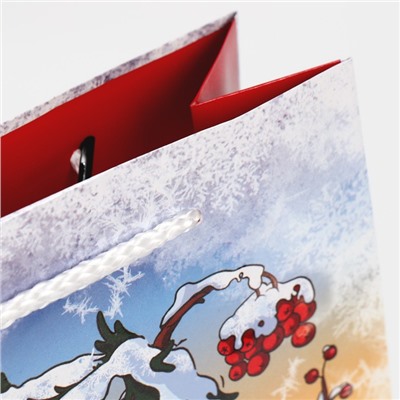 Пакет ламинированный вертикальный «Снежная пора», ML 21 × 25 × 8 см