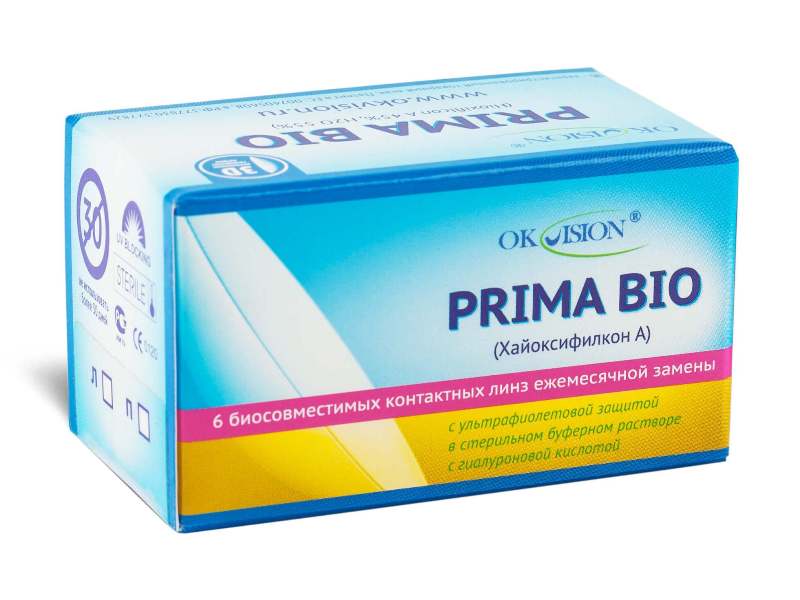 Линзы прима. OKVISION prima (6 линз). ОКВИЖЕН линзы Прима био. Бифокальные линзы prima Bio. Линзы Оквизион Прима био бифокал.