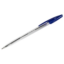 Ручка шариковая ErichKrause R-301 синяя прозрачный корпус 1мм ЕК 22029/43184/50/Китай