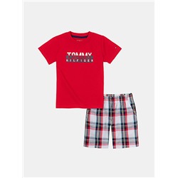 TH Toddlers' Plaid T-Shirt And Short Set