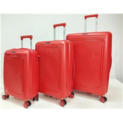 Набор из 3-х чемоданов с расширением 11182 Красный