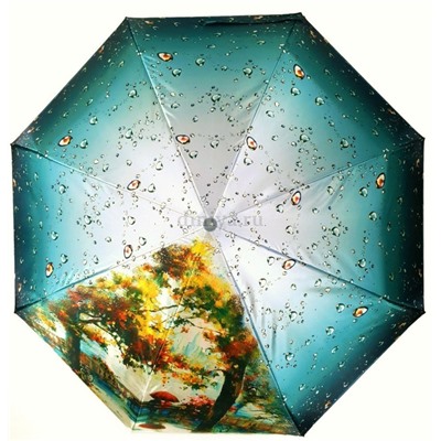 Зонт женский DINIYA арт.114 (2749) автомат 23"(58см)Х9К картина