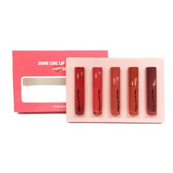 ETUDE HOUSE Shine Chic Lip Lacquer Набор мини-тинтов для губ (5 шт)