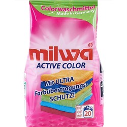 Порошок для стирки Milwa ACTIVE COLOR для Цветного белья Концентрат 1,34 кг, (20 стирок) 7590
