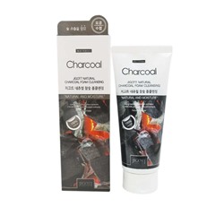 Пенка для умывания с древесным углем NATURAL CHARCOAL FOAM CLEANSING, JIGOTT, 180 мл