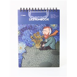 Скетчбук (B5) "Vincent starry night", blue (18*25) 30 л. 130 г/м