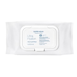 Missha Super Aqua Ultra Hyalon Очищающие салфетки на масляной основе 70 sheet / 370ml