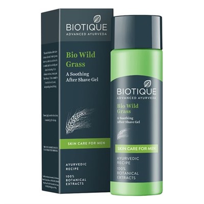 Biotique Bio Wild Grass A Soothing After Shave Gel 120ml / Био Гель После Бритья Успокаивающий с Дикими Травами 120мл