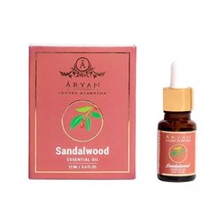 Эфирное масло Сандала (12 мл), Sandalwood Essential Oil, произв. Aryan