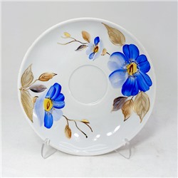 Блюдце чайное 150 мм Тюльпан Синий цветок