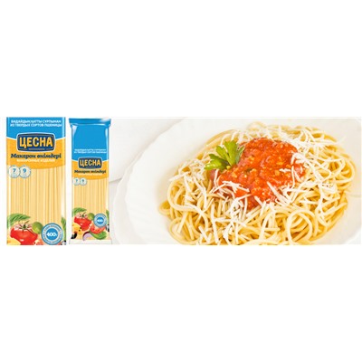 Цесна Макароны Спагетти тонкие 1,8кг