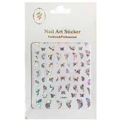 Nail Art Sticker, 2D стикер Z-D3841 (серебро)