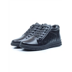 TYM922A BLACK Ботинки зимние мужские (искусственная кожа, искусственный мех) размер 40