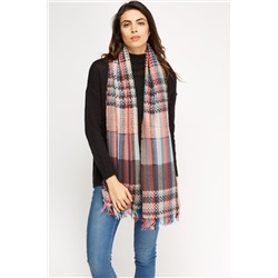 Multi Checked Scarf