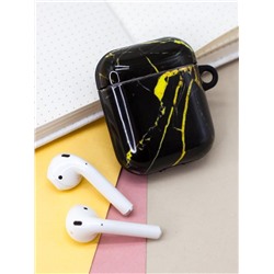 Чехол для Airpods "Marble" black