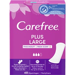 Carefree Slipeinlage Plus Large Frischeduft Прокладки ежедневные Plus Large Fresh, 48 шт