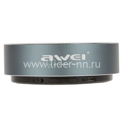 Колонка AWEI (Y800) Bluetooth/MicroSD (черная/металл)