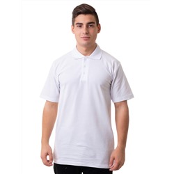 Рубашка поло мужская Мос Ян Текс цвет "Белый" с белыми  полосками