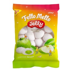 Жев.зефир Marshmallows jam fille) с нач."FELLO MELLO"JELLY 55гр со вкусом Яблока/25шт