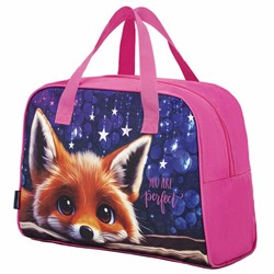 Сумка для занятий BRAUBERG с ручками, 35x25x15 см, "Cute fox", 272379