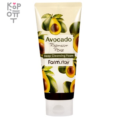 Farm Stay Avocado Premium Pore Deep Cleansing Foam - Очищающая пенка с экстрактом Авокадо 180мл.,