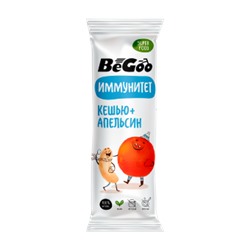 Батончик орехово-фруктовый кешью-апельсин / BeGoo / 40 г