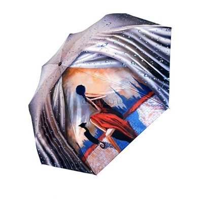 Зонт женский DINIYA арт.130 полуавт 23"(58см)Х8К окна