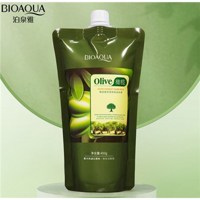 Bioaqua, Восстанавливающая маска для волос с экстрактом оливкового масла Olive Extract Hair Film, 400 гр