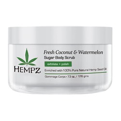 Hempz  |  
            FRESH COCONUT & WATERMELON Herbal Sugar Body Scrub Скраб для тела