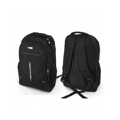 Рюкзак SAL-8222 молодежный,  2отд,  1внутр+2внеш.карм,  черный/белый 241408