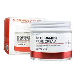 Антивозрастной крем, улучшающий рельеф кожи, с керамидами Dr. Ceramide Cure Cream, Lebelage 70 мл