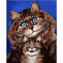 Картина по номерам 40х50 - Пушистые котики