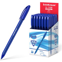 Ручка шариковая Erich Krause Ultra Glide Technology U-108 Original Stick синяя 1,0мм 47595/50/Герман