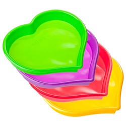 Форма силиконовая, Сердце, 3-4 цвета, HS-011, 299965