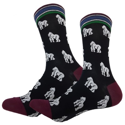 Дизайнерские носки серии В мире животных "Гориллы"40-46
