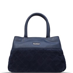 Женская сумка экокожа Richet 2528-081С синий замша. Акция