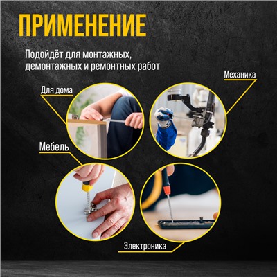 Сменное жало для отвертки ТУНДРА, CrV, двухстороннее, PZ0 - PZ1, 160 мм