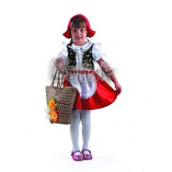 Детский карнавальный костюм Красная шапочка (текстиль) 7002