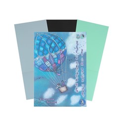 Планшет для пастели А4, 12 листов, 3 цвета "Страна чудес. Полёт на воздушном шаре", блок 160 г/м²